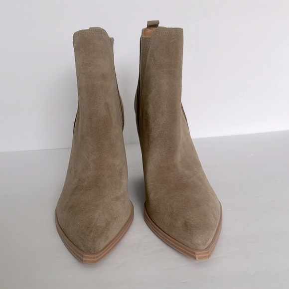 Marc Fisher $180 Leather Suede Gadri Pointed Toe Bootie Boot Shoes Size 11 New - Picture 4 of 6